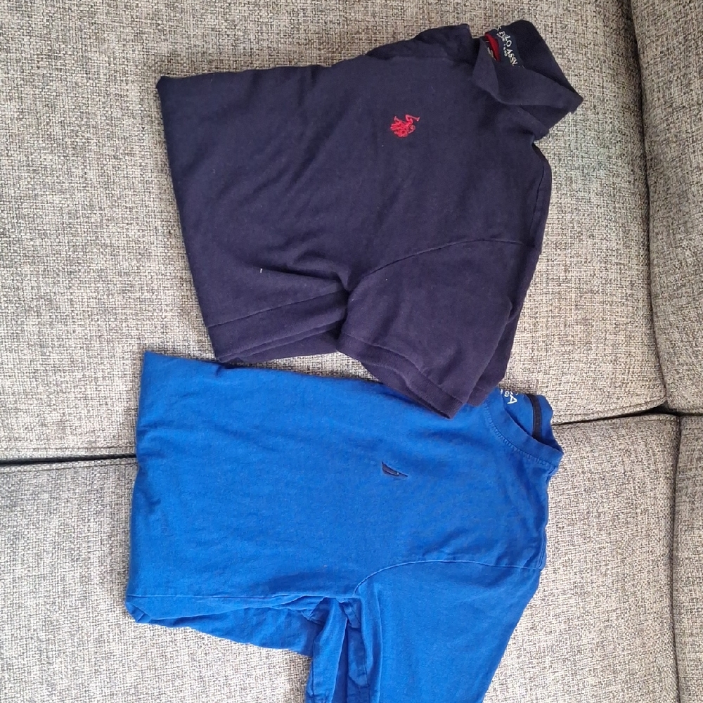 Navy and Blue Kids Polo Shirts